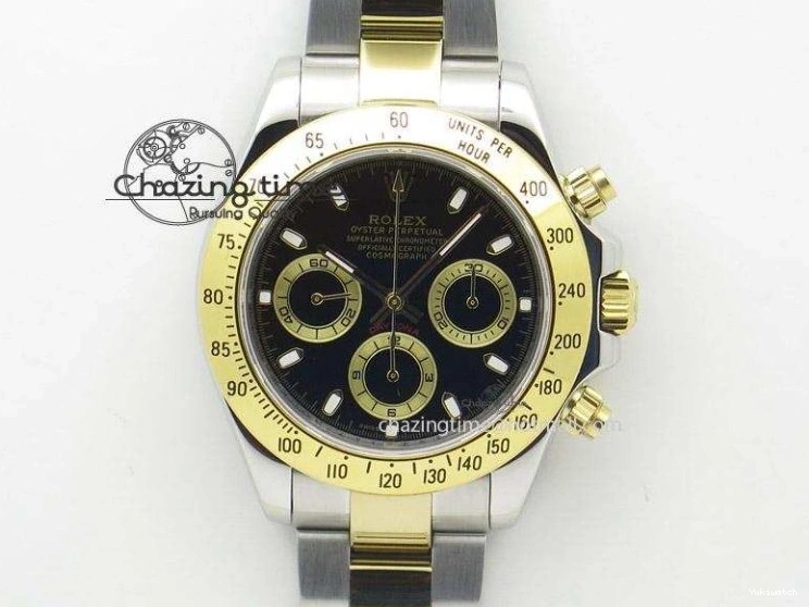 SA4130 Strap Rubber 1:1 Daytona BTF Best 116518 Lume on V2 Dial Oysterflex Edition YG 0523
